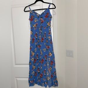 Blue floral dress